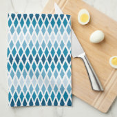 ブルーダイアモンドモノグラグラデーションム キッチンタオル (四つ折り)