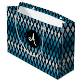 ブルーダイアモンドモノグラグラデーションム ラージペーパーバッグ (裏面アングル)