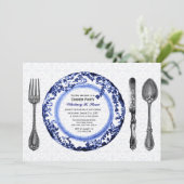 ブルーダイニ素晴らしングディナーパーティー 招待状 (スタンド正面)