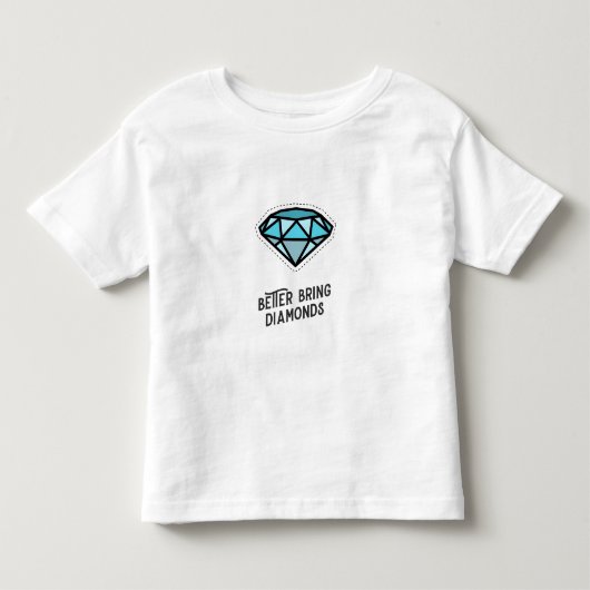 ブルーダイヤモンドのブライダルギフト・バチェラーギフト BoldQuo トドラーTシャツ (正面)