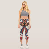 ブルーダイヤモンドアローコンヤ// 19世紀 カプリレギンス (正面)