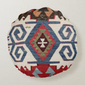 ブルーダイヤモンドアローコンヤ// 19世紀 ラウンドクッション (裏面)