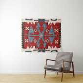 ブルーダイヤモンドアロー紺屋II 19世紀オーセンティック タペストリー (インサイチュ(横))