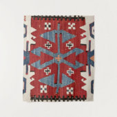 ブルーダイヤモンドアロー紺屋II 19世紀オーセンティック タペストリー (正面)