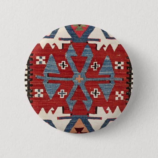 ブルーダイヤモンドアロー紺屋II 19世紀オーセンティック 缶バッジ (正面)