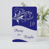 ブルーダイヤモンドグリッタースウィート16パーティー 招待状 (スタンド正面)