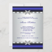 ブルーダイヤモンドホワイトガールズファースト聖餐式 招待状 (正面)