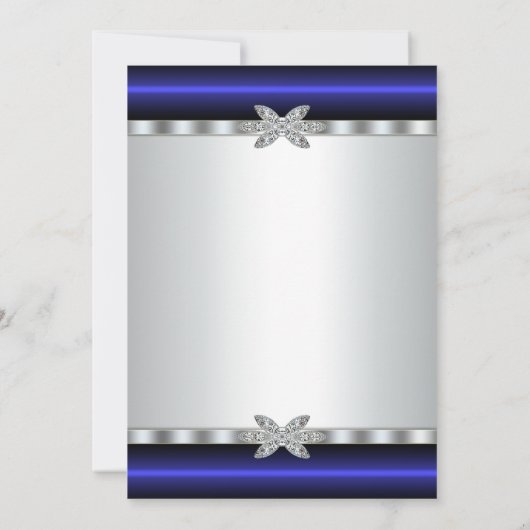 ブルーダイヤモンドホワイトガールズファースト聖餐式 招待状 (裏面)