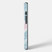 ブルーダイヤモンド幾何学模様 Case-Mate iPhoneケース (裏面 / 左)