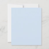 ブルーダイヤモンド花模様60結婚式招待状 (裏面)