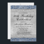 ブルーダイヤモンド誕生日招待状ベルベットシルバー 招待状<br><div class="desc">青い押しつぶされたベルベットと銀のフレーク、銀の中心、ダイヤモンドの2列を備えた豪華で豪華な誕生日の招待状。1エレガント, 2, 3, 4, 4, 5, 6, 6, 6, 8, 8, 10, 11, 12, 13, 14, 15, 16, 17, 18, 21, 30, 35, 40, 55, 60, 60の誕生日シャワー招待状第70日、第75日、第80日、第85日、第90日。</div>