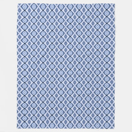 ブルーダイヤモンド調和パターンウォームスナッギーフリース フリースブランケット