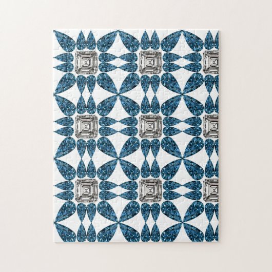 ブルーダイヤモンド ジグソーパズル (縦)