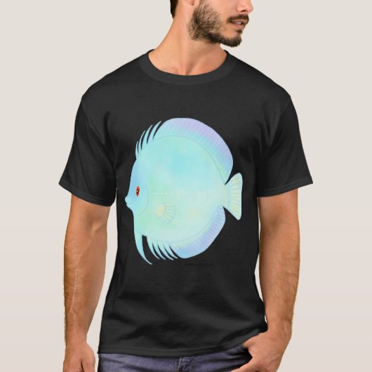 ブルーダイヤモンド ディスカスフィッシュ Tシャツ (正面)