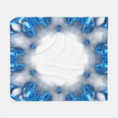 ブルーダイヤモンド フリースブランケット (正面(横))