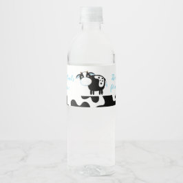 ブルーダイリーカウファームベイビーボーイウォーターボトルラベル ペットボトルラベル