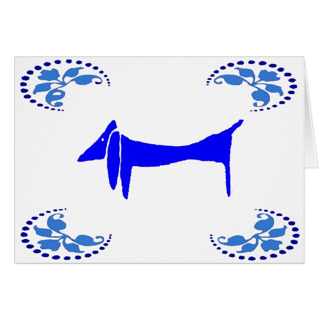 ブルーダシュント抽象芸術ドッグス (正面横)