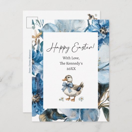 ブルーダックイースター シーズンポストカード (正面/裏面)