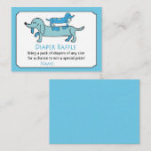 ブルーダックスシャンドおむつラッフルチケット プレイスカード (正面/裏面)