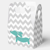 ブルーダックスシャンドウィーナードッグベビーシャワーギフトボックス フェイバーボックス (オープン)