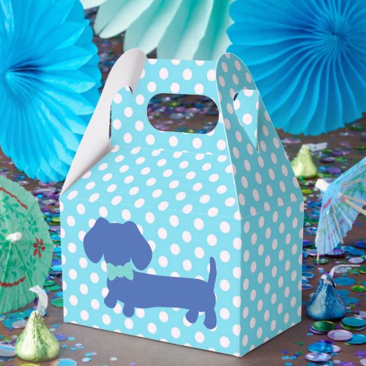 ブルーダックスシャンドウィーナーボウタイビーフボックス付き犬 フェイバーボックス (パーティー)