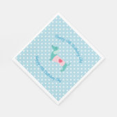 ブルーダッシュントパーティーナプキンス スタンダードランチョンナプキン (角)