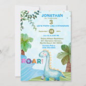 ブルーダノキッズTレックス誕生日パーティー 招待状 (正面)