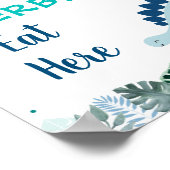 ブルーダノサファリエルビヴォレス誕生日フードサイン ポスター (角)