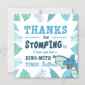 ブルーダノバースデーパーティーありがとう マグネット招待状 (正面)