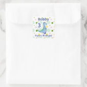 ブルーダノバースデーパーティーの名前と年齢 スクエアシール (バッグ)