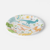 ブルーダノバースデーパーティー ペーパープレート (アングル)