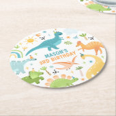 ブルーダノバースデーパーティー ラウンドペーパーコースター (アングル)