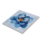 ブルーダブルマグノリアセラミックタイル タイル (側面)