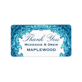 ブルーダマスクありがとうステッカーB451 ラベル