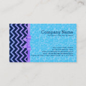 ブルーダマスクとシェブロンとカラフルグリッター 名刺 (裏面)