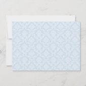 ブルーダマスククロスボーイ写真バプテスマ 招待状 (裏面)