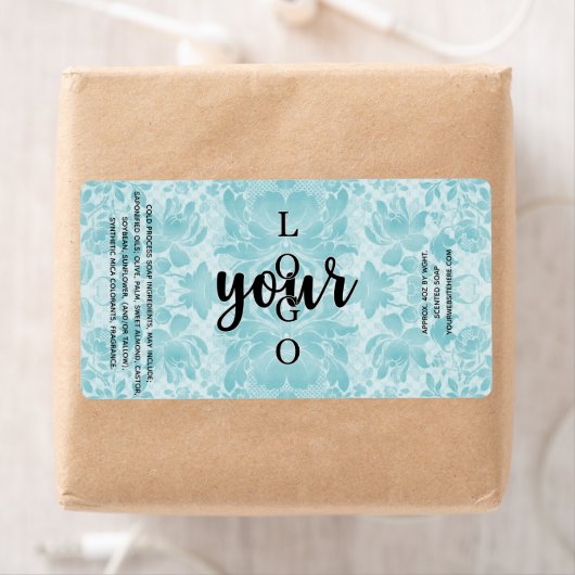 ブルーダマスクコールドプロセス石鹸ラベルテンプレート ラベル (インサイチュ)