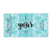 ブルーダマスクコールドプロセス石鹸ラベルテンプレート ラベル (正面)