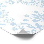 ブルーダマスクシャンデリアウォールアートプリント ポスター (角)