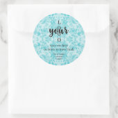 ブルーダマスクテンプレート容器キャンドルラベル ラウンドシール (バッグ)