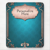 ブルーダマスクビクトリアンブロンズエレガントトリム マウスパッド (正面)