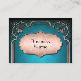 ブルーダマスクビクトリアン銅トリムel5 名刺