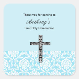 ブルーダマスクボーイズ聖体拝領シール スクエアシール