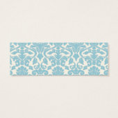 ブルーダマスク結婚式メッセージカード (裏面)