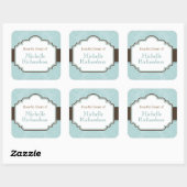 ブルーダマスク蔵書票 スクエアシール (シート)