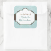 ブルーダマスク蔵書票 スクエアシール (バッグ)