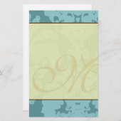 ブルーダマスク&ウォーム 便箋 (正面/裏面)