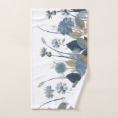 ブルーダリアスコーンフラワー バスタオルセット (ハンドタオル)