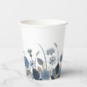 ブルーダリアスコーンフラワー 紙コップ (正面)