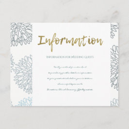 ブルーダリア花の濃淡パターン情報 エンクロージャーカード